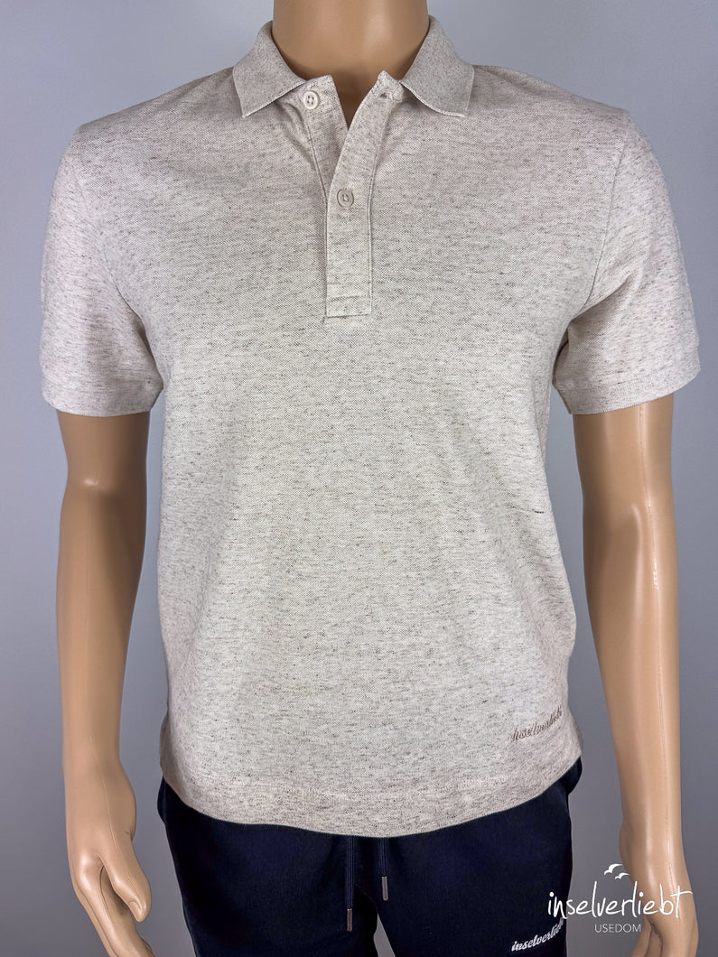 inselverliebt Basic Polo - beige meliert