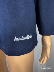 inselverliebt Basic Langarm Shirt in navy