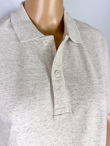 inselverliebt Basic Polo in beige meliert