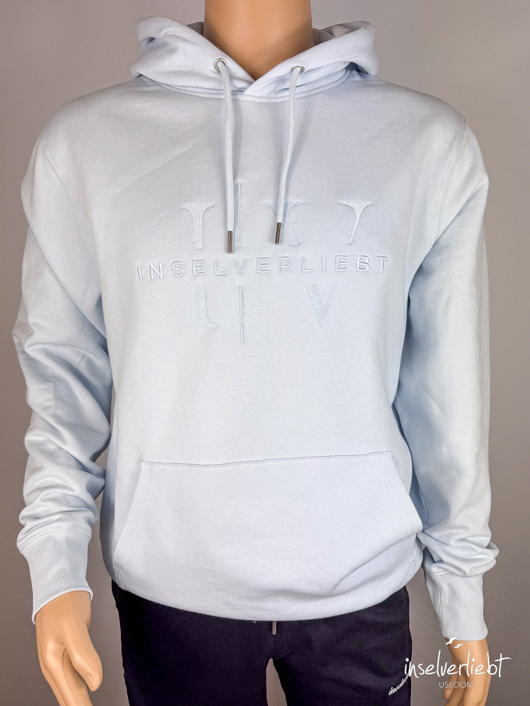 inselverliebt Hoodie - eisblau