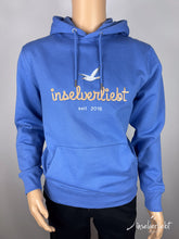 Lade das Bild in den Galerie-Viewer, inselverliebt Hoodie &quot;Seil&quot; - blau