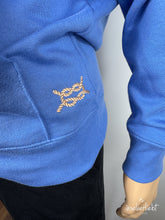 Lade das Bild in den Galerie-Viewer, inselverliebt Hoodie &quot;Seil&quot; - blau