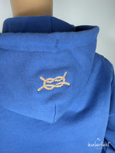 Lade das Bild in den Galerie-Viewer, inselverliebt Hoodie &quot;Seil&quot; - blau