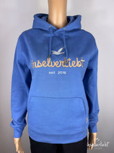 Lade das Bild in den Galerie-Viewer, inselverliebt Hoodie &quot;Seil&quot; in blau