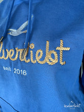 Lade das Bild in den Galerie-Viewer, inselverliebt Hoodie &quot;Seil&quot; in blau