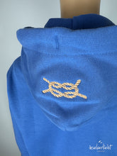 Lade das Bild in den Galerie-Viewer, inselverliebt Hoodie &quot;Seil&quot; in blau