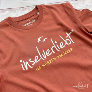 inselverliebt Shirt "Im Herzen am Meer" - braun