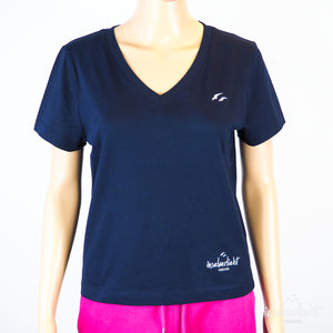 inselverliebt Damen V-Shirt - navy