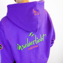 Lade das Bild in den Galerie-Viewer, inselverliebt Neon Hoodie - lila