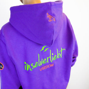 inselverliebt Neon Hoodie - lila