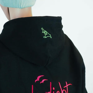 inselverliebt Neon Hoodie - schwarz