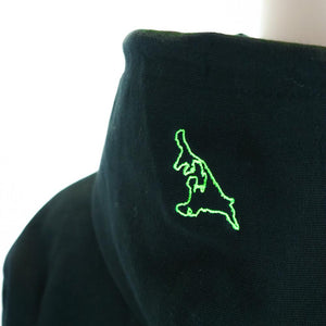 inselverliebt Neon Hoodie - schwarz