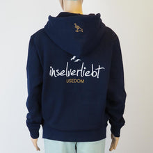 Lade das Bild in den Galerie-Viewer, inselverliebt Hoodie - navy