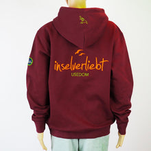 Lade das Bild in den Galerie-Viewer, inselverliebt Neon Sweatjacke - weinrot